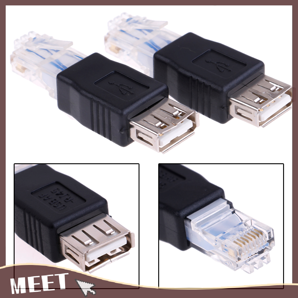 🟠🟡 meet🟢🔵 1 bộ chuyển đổi đầu nối ethernet rj45 đực sang usb cái