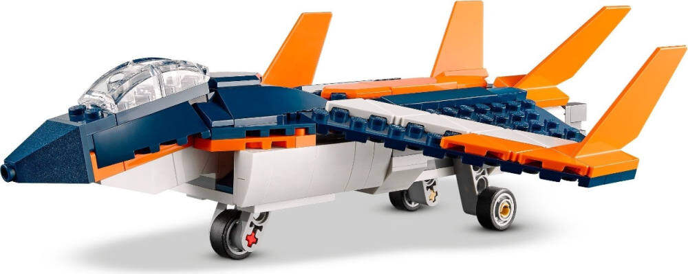 【Official】 LEGO 31126 Creator 3in1 Supersonic-jet 215pcs  7+