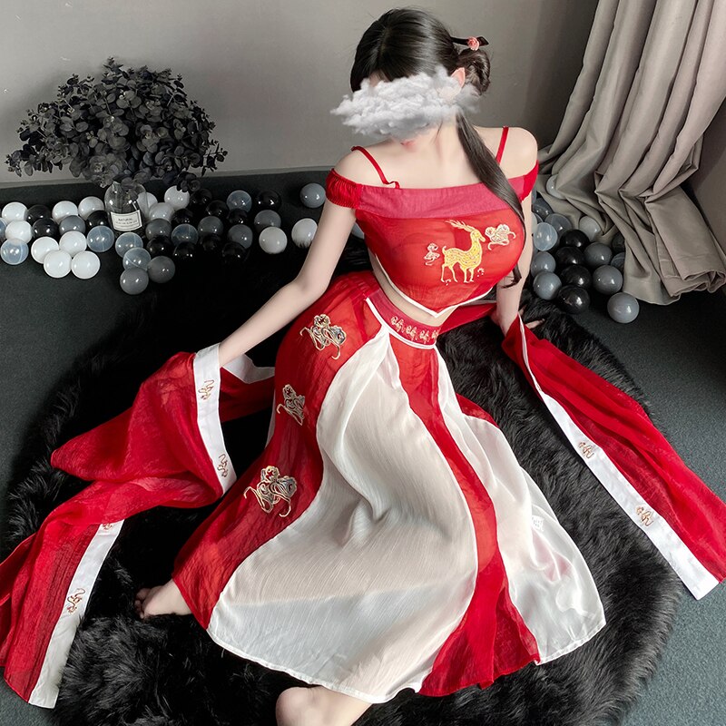 Fairy Dress Dance Outfits Ancient Chinese Retro Traditional Sexy