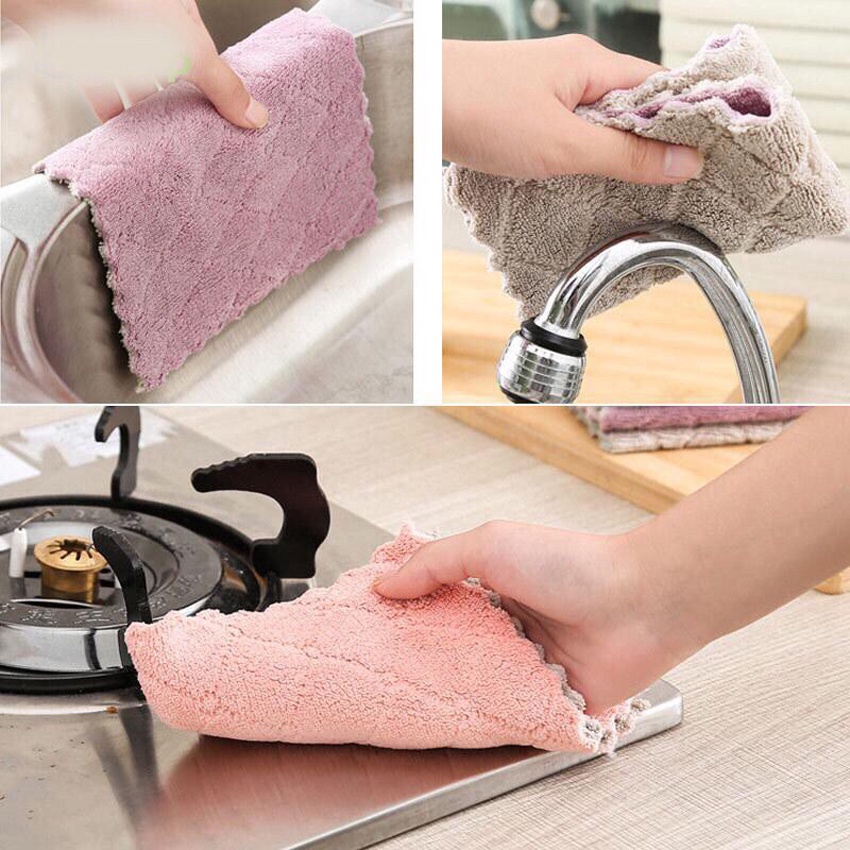 Combo 03 Khăn Lau Bếp Đa Năng 2 mặt siêu thấm