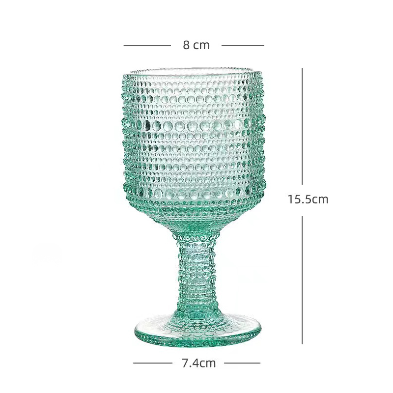 XiHeLi Red wine glass Nordic classic high-value colored glass cup juice cup milk tea cup