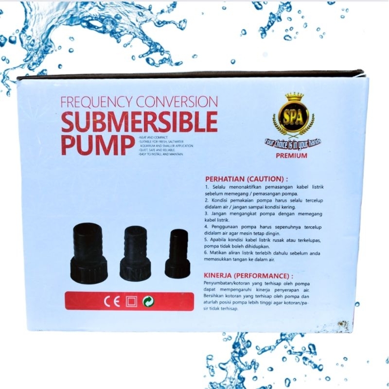 SUBMERSIBLE PUMP SPA 8000 Pompa kolam aquarium