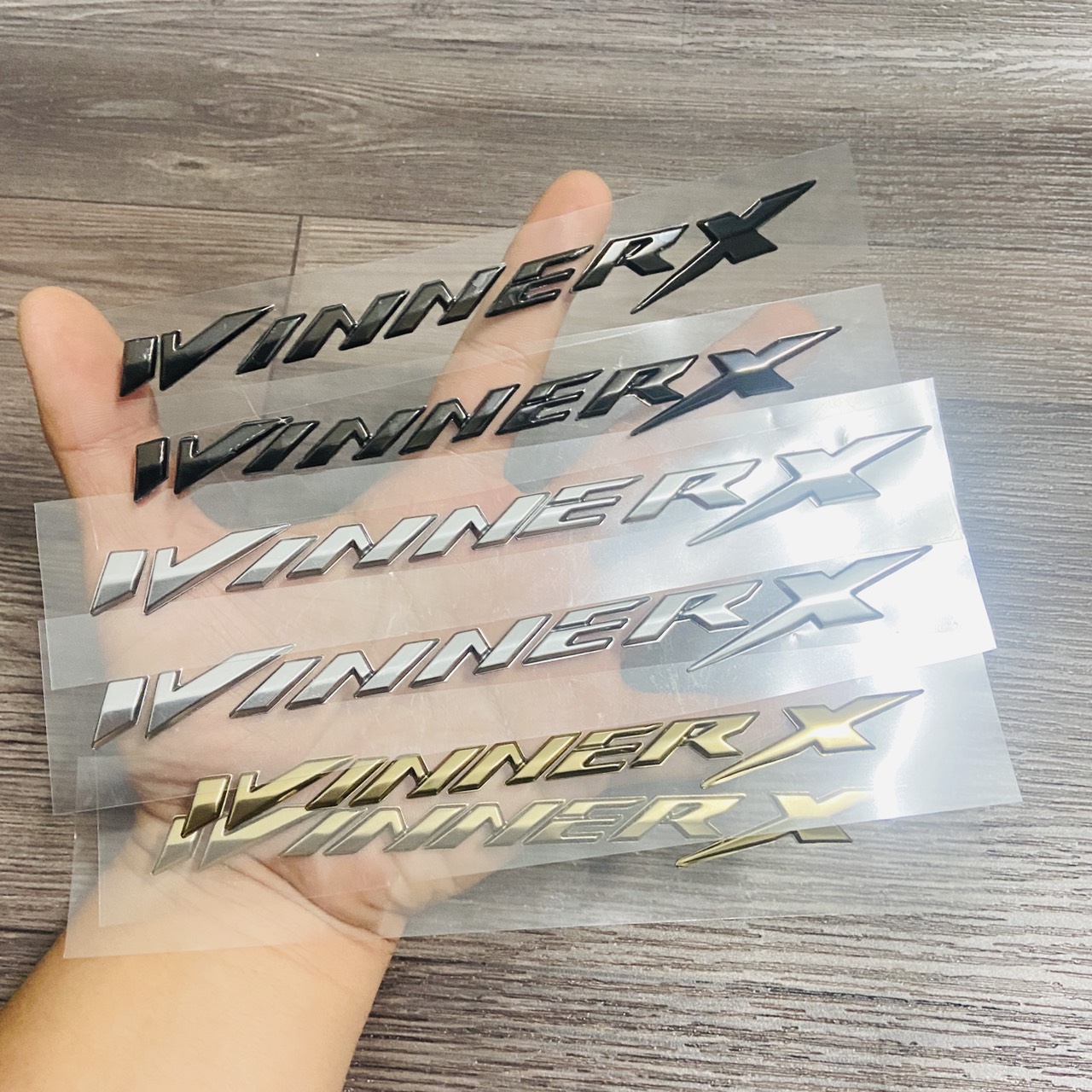 Tem chữ xe winner x 150cc xi bóng zin loáng siêu dính