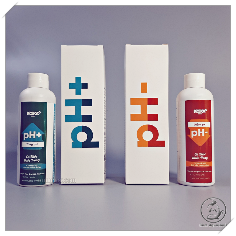 Koika ph+ | koika ph- || men vi sinh tăng / giảm ph một cách tự nhiên và ổn định cho bể cá cảnh thuỷ sinh