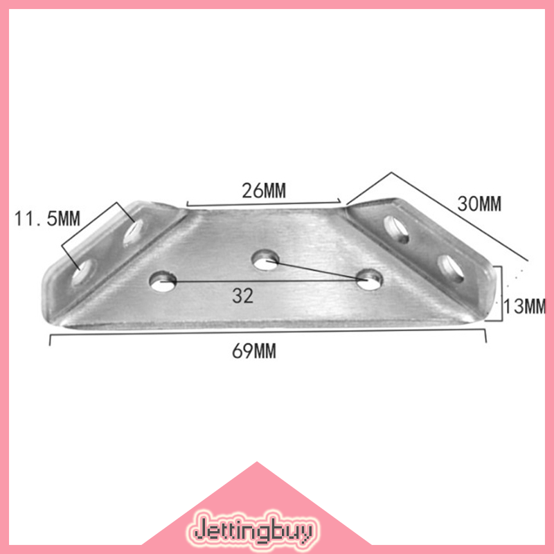 【Jettingbuy】 Flash Sale Multifunctional Stainless Steel Angle Code Right Angle Fixed Bracket Furniture