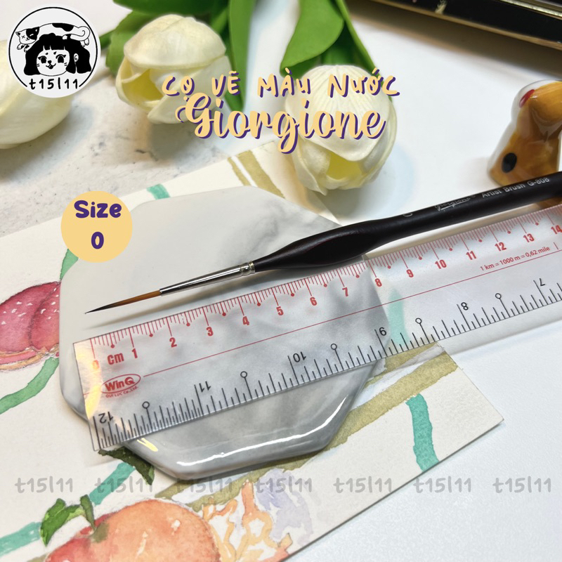 [t15l11] Cọ tỉa vẽ màu nước Giorgione