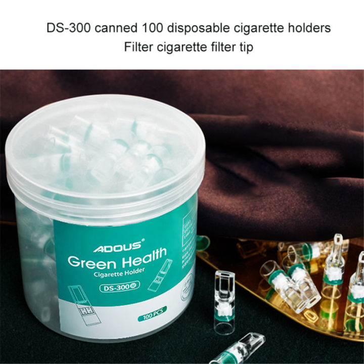 green health cigarette holder ADOUS Disposable Filter Canned Fine Smoke Converter Buy 1 Get 1 Free200Pcs
