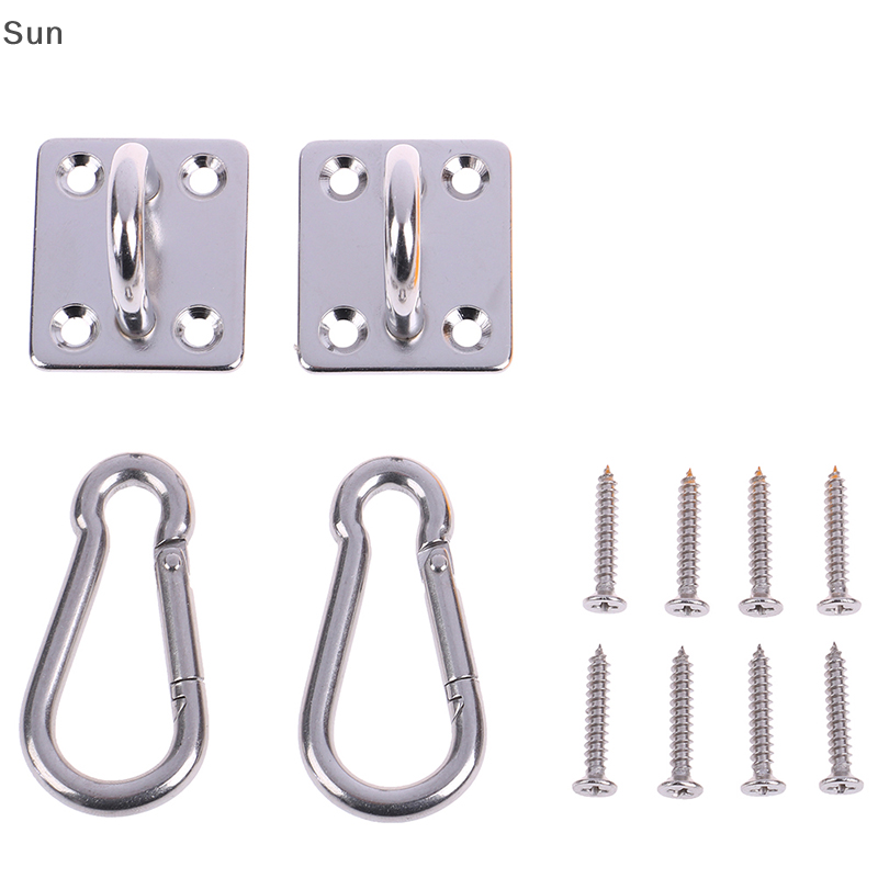 Sun 2 Bộ móc treo tường hình chữ U gắn trần đế võng nặng bằng thép không gỉ