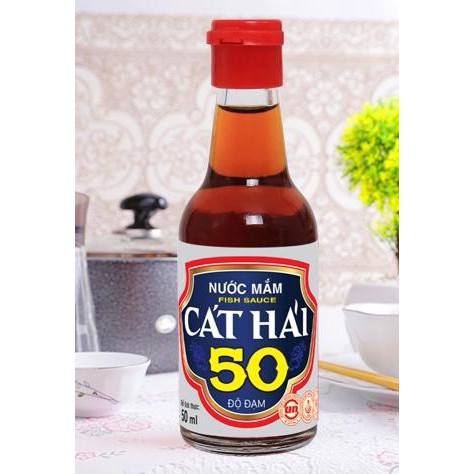 Nước mắm Cát Hải 50 độ đạm chai 50ml