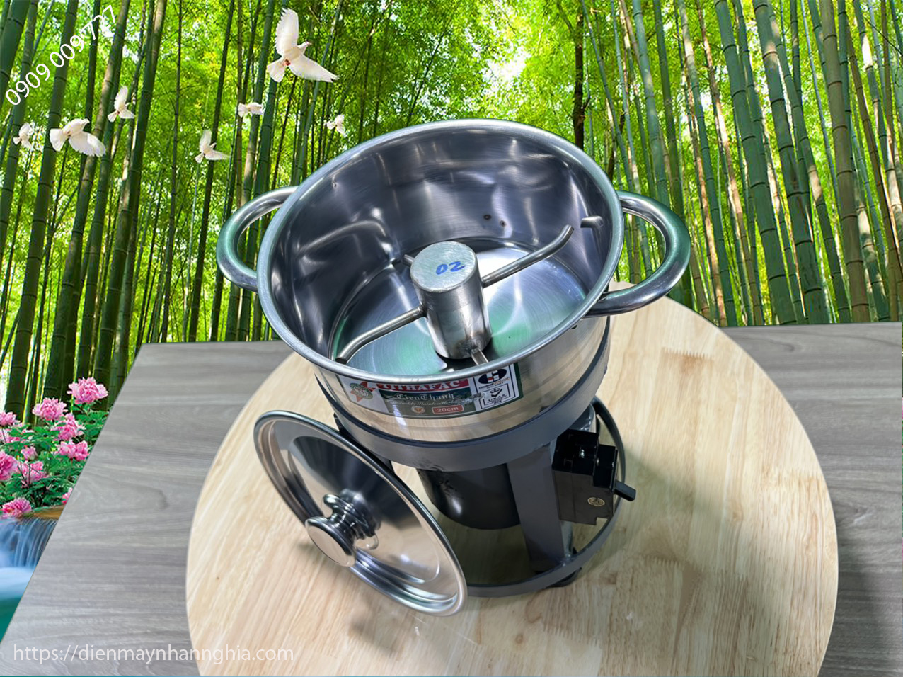 Máy đánh tơi thịt làm chà bông (nồi tháo rời)