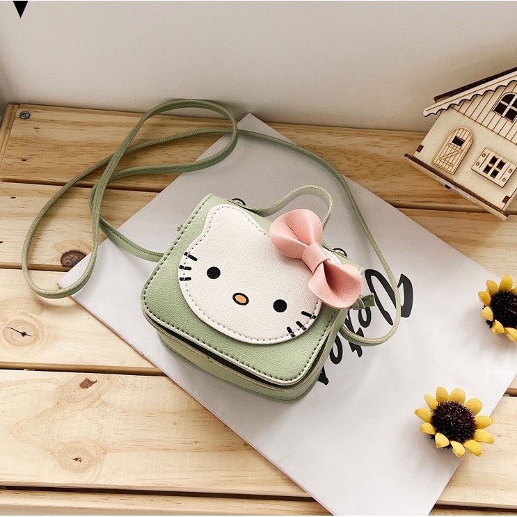 Túi Đeo Chéo Mini Hình Mèo Hello Kitty Cho Bé Gái Chubby Storee