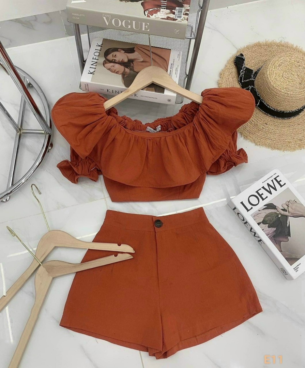 sét kate 3 màu nổi bật xinh lung linh ld22