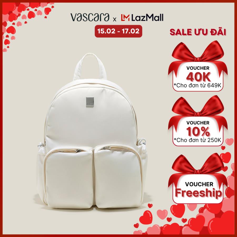 Vascara Balo Casual Nhấn Túi Phụ - BAC 0198