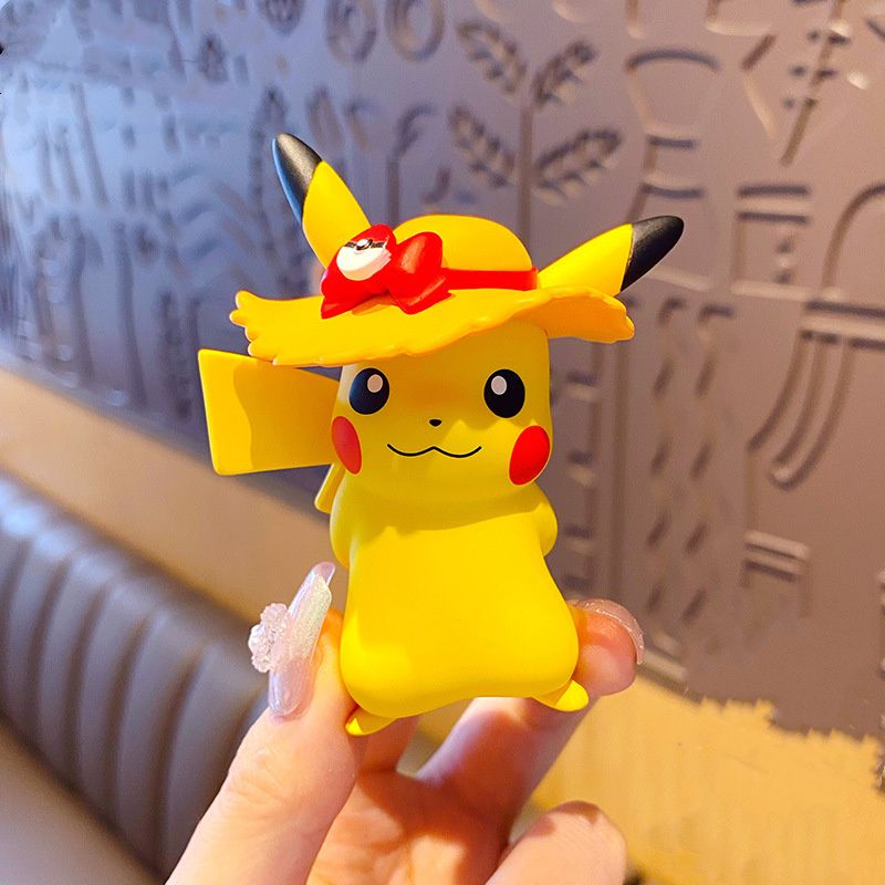 Pok é mon, Pok é mon, Pok é mon, Pok é mon, Cute Pikachu Handmade Dolls, Toys, Car Mounted Desktop Decorations