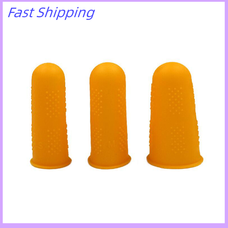 🔥🔥🔥 3Pcs Silicone Anti-cut Heat Resistant Finger Protector Fingers Cap Cooking Tool