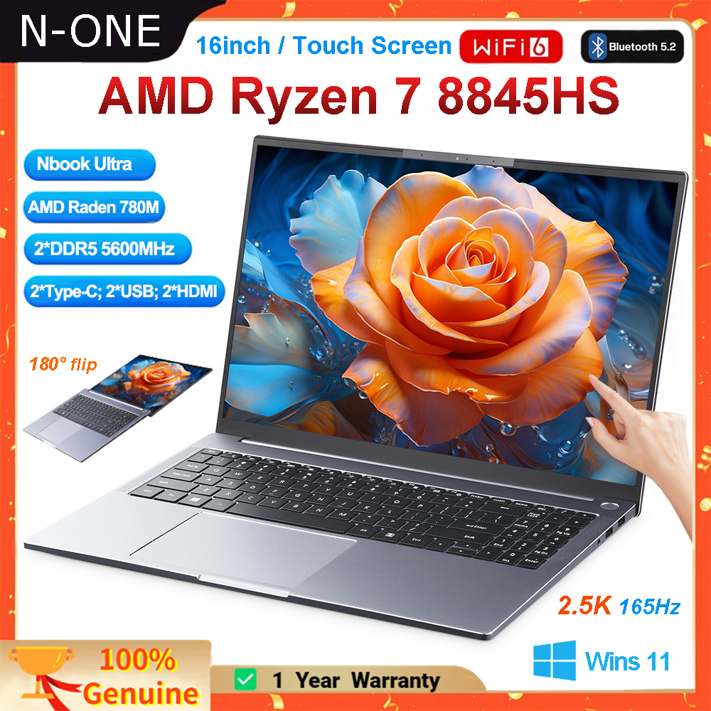 N-one 16inch Nbook Ultra Laptop AMD Ryzen 7 8845HS Touch Screen 