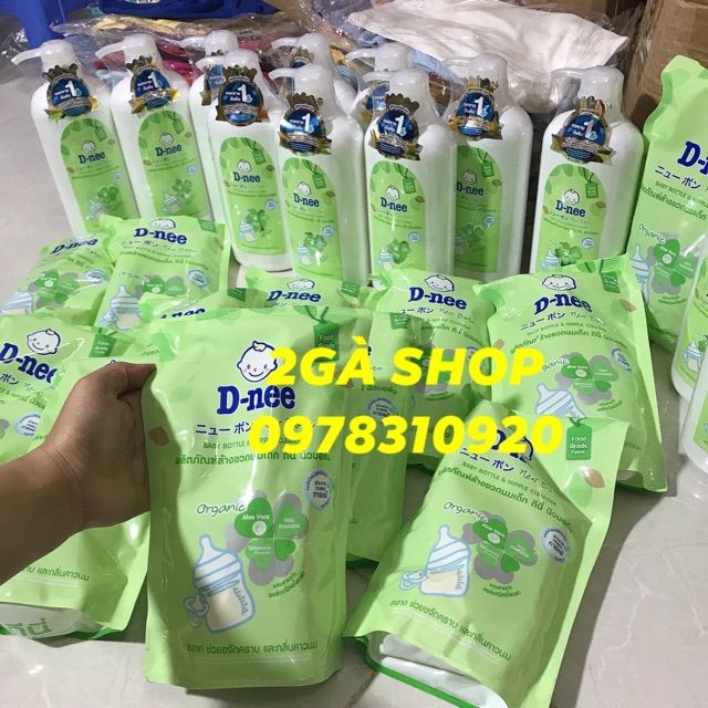 Nước rửa bình sữa cho bé Dnee 600ml