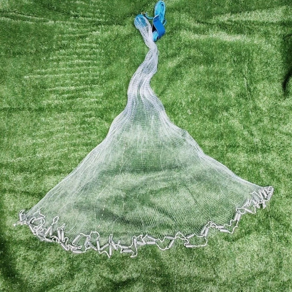 Strong No Circle American Style Fishnet Hand Cast Finger Grid Fishing ...
