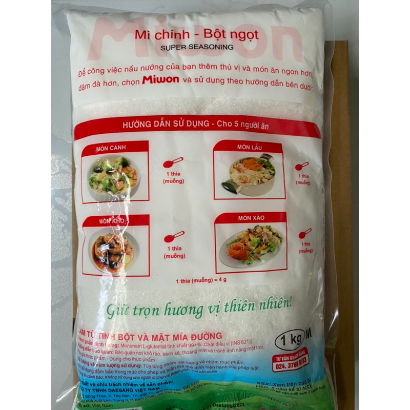 Bột ngọt MIWON Gói 1kg (M)