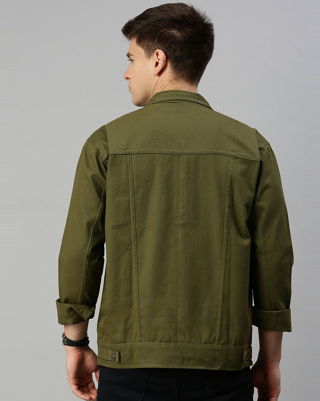 Men's%20Olive%20Green%20Denim%20Jacket%20With%20Premium%20Quaility%20By%20CLOTHING%20-%20Image%206