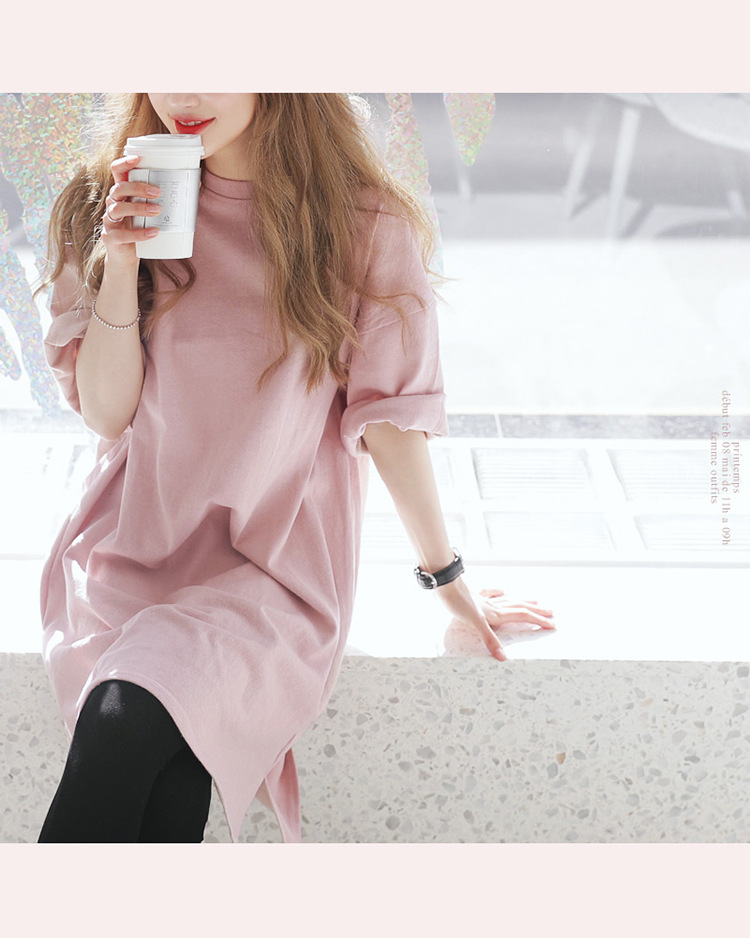 Spring and Summer Loose T-shirt Women's Long Top