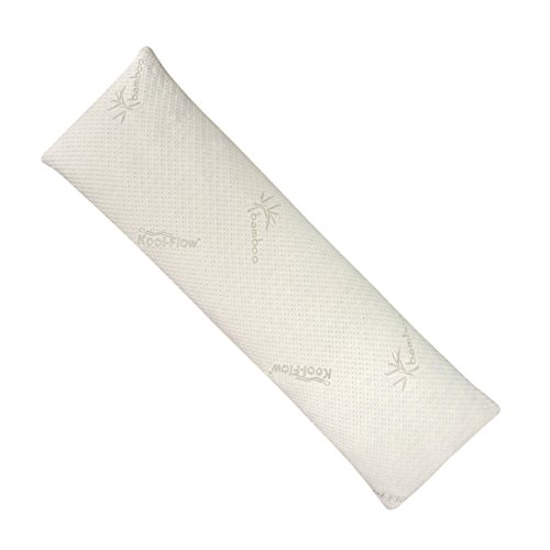 Body Pillow by Snuggle-Pedic Ultra-Luxury Bamboo Shredded Memory Foam Pillow 