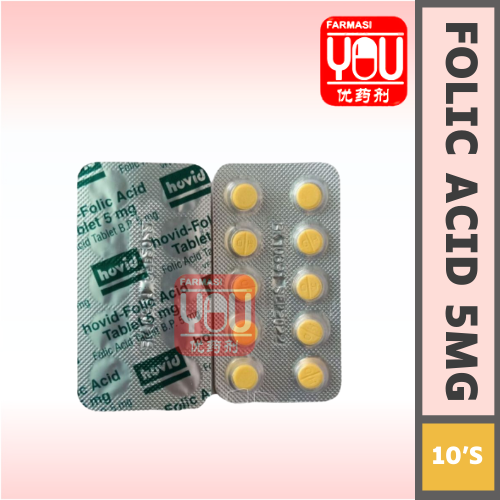 Hovid Folic Acid 5mg 1 Strip X10 Tablets Lazada