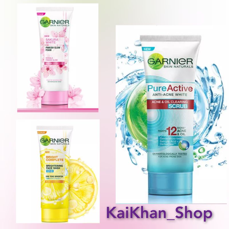 GARNIER Facial Wash [ 100ml ] Lazada Indonesia