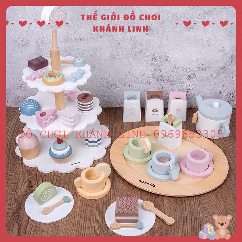 Đồ chơi ấm trà, tháp bánh, kem Nunukids