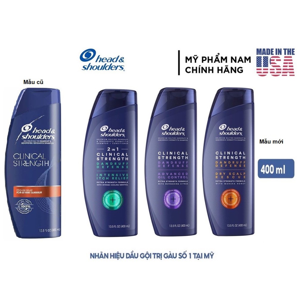 DẦU GỘI  HEAD & SHOULDER - HÀNG USA - 400ml