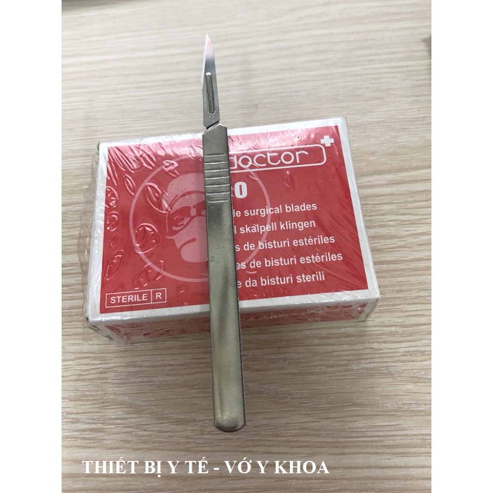 Lưỡi dao mổ phẫu thuật kèm cán dao các số