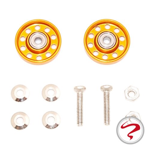 [; self-made tamiya mini 4wd 95301 mini 4wd special lightweight 13mm 10 holes color bearing roller