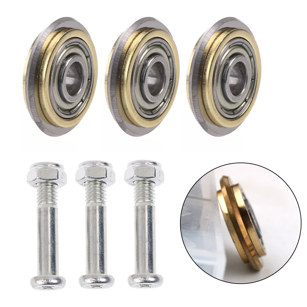Long Lasting Tile Cutter Wheel Replacement 3 Pack 22mm Diameter Smooth Scoring
