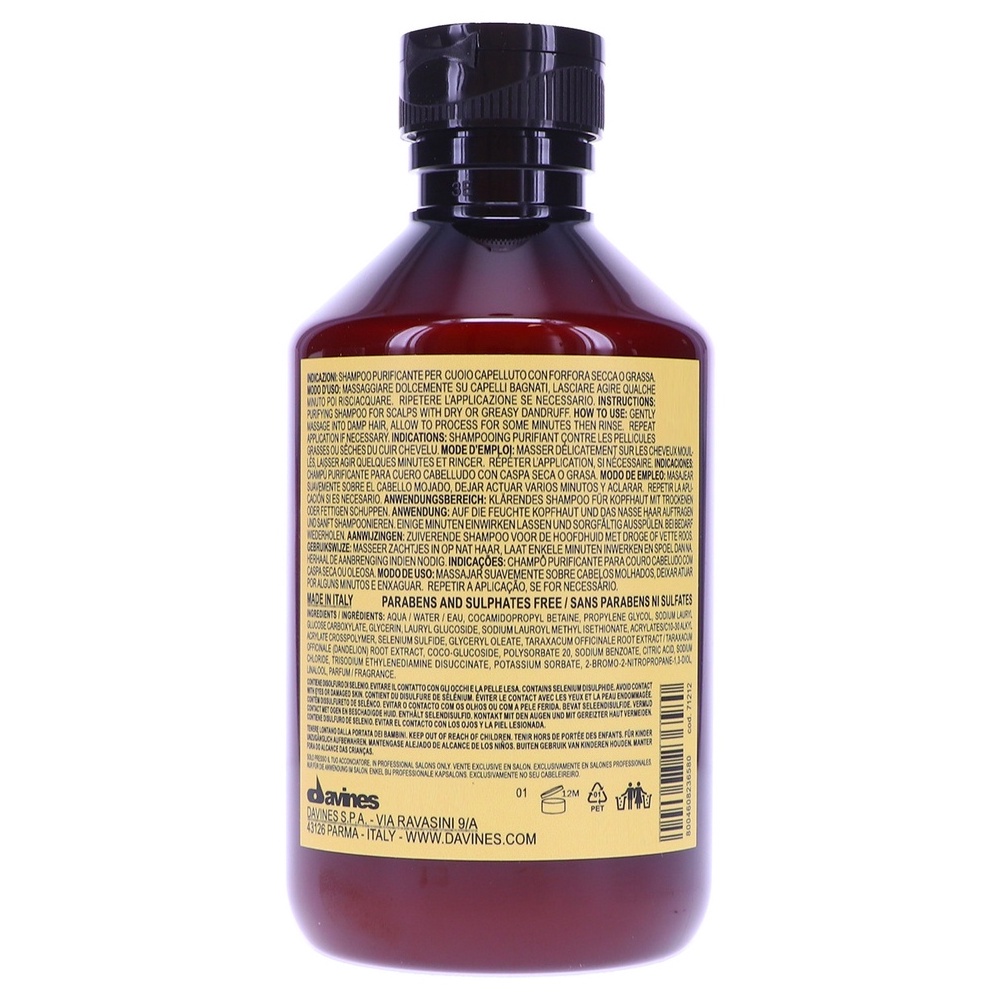 [Chính Hãng] Dầu gội chống gàu Davines Purifying Shampoo 250ml