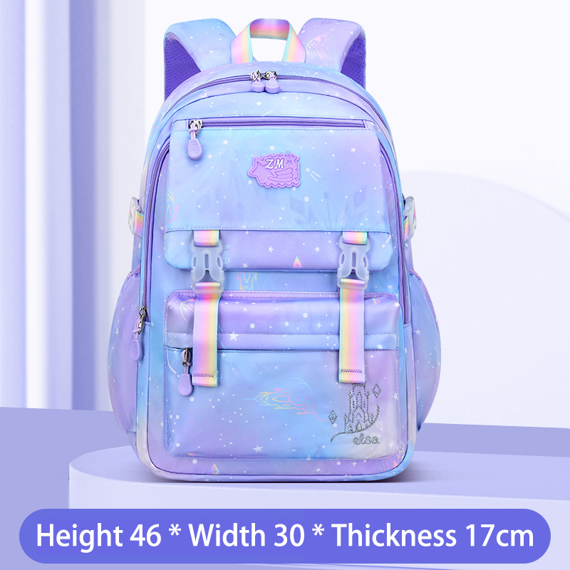 HOBIBEAR Elementary school school bag lightweight girls' backpack gradient children's backpack
