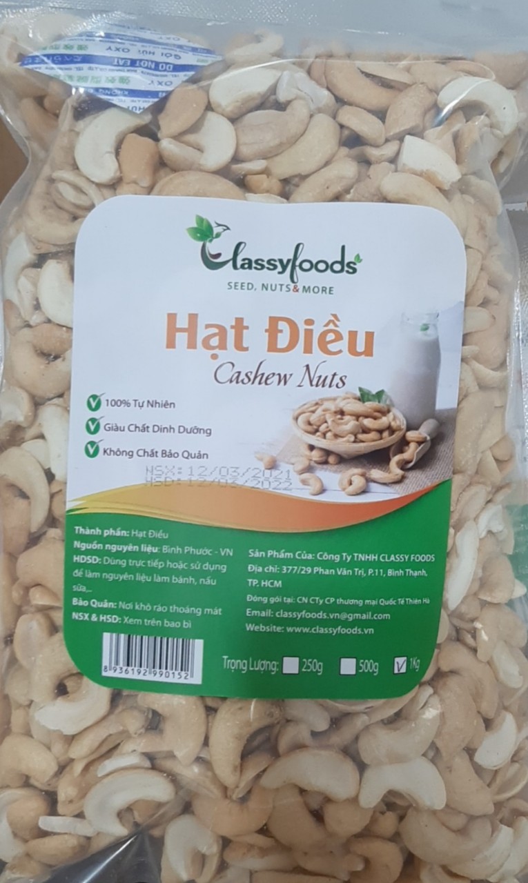 [Freeship]Hạt  điều rang muối/Hạt điều vỡ đôi rang muối