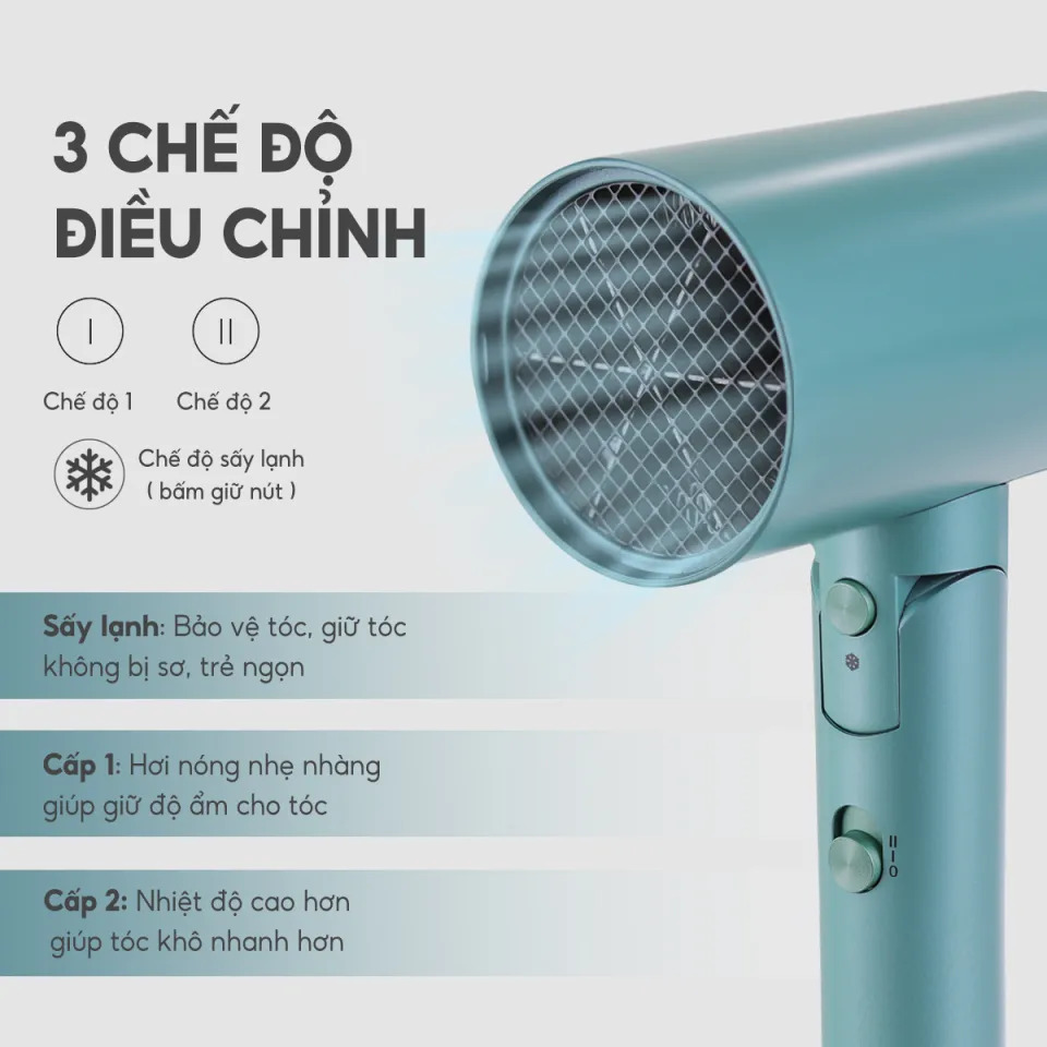 Máy sấy tóc 2 chiều nóng lạnh LEBENLANG - LBL3033