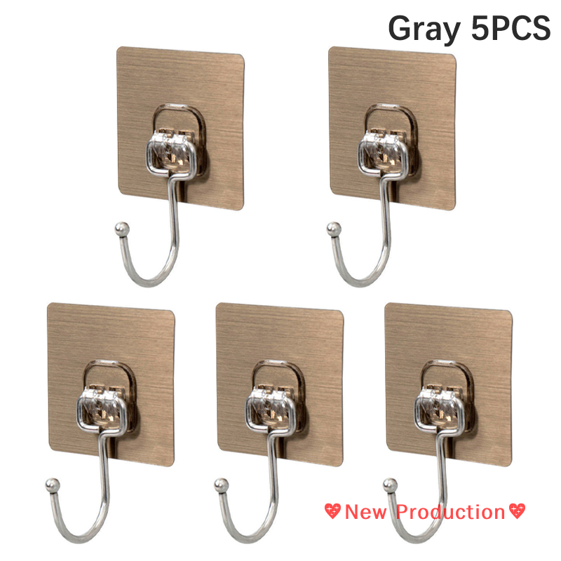 New Production💖 1 5 cái móc tự dính xoay móc giữ dính chắc chắn liền mạch móc treo tường móc treo phòng tắm nhà bếp