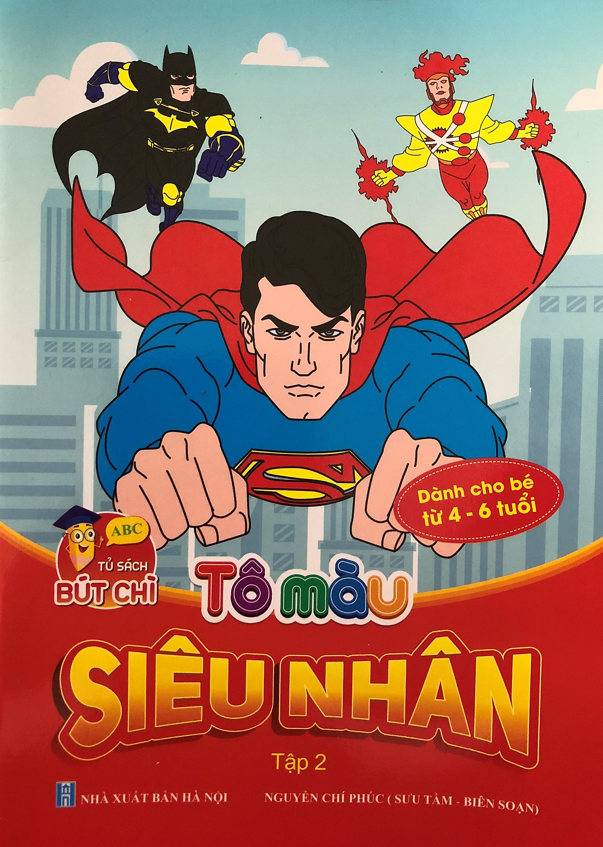 Tô Màu Siêu Nhân Tập 1,2,3,4 - Bộ 4 Cuốn