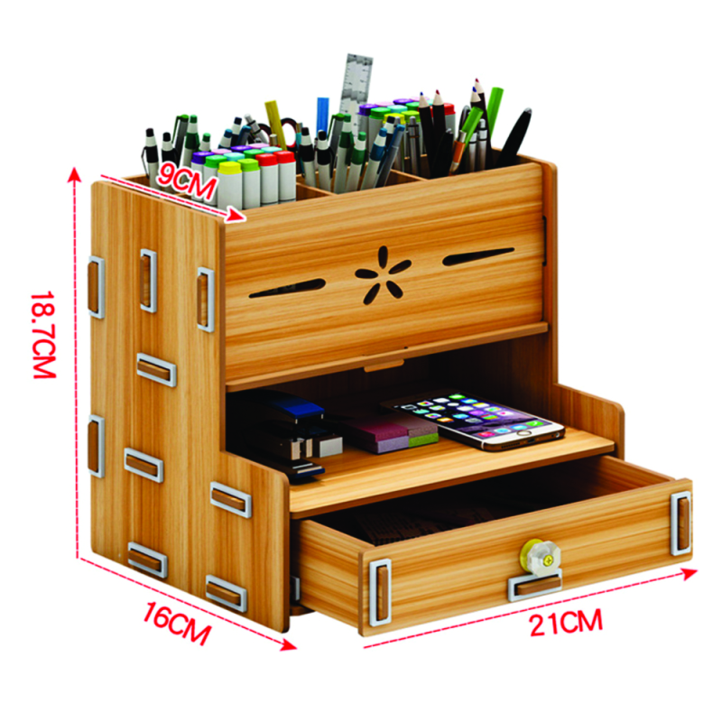 Hộp Viết Gỗ Để Bàn Thời Trang HV03