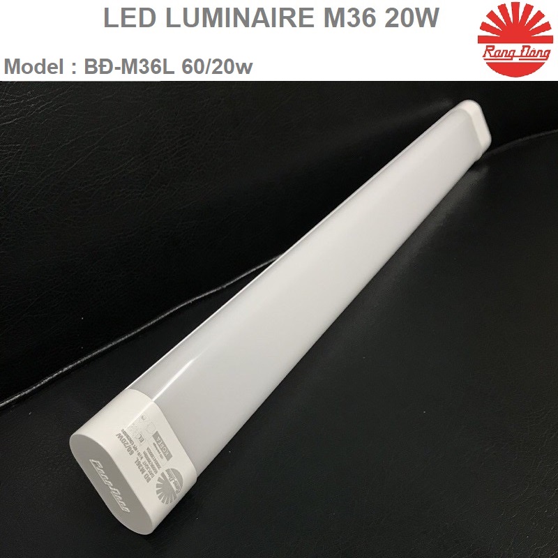 Bộ đèn led M36 20w Rạng Đông tuýp thanh