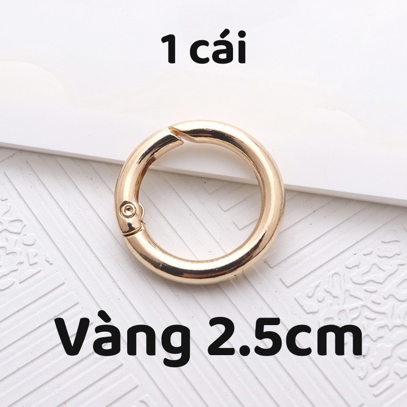 Khoen tròn mở loại tốt gắn quai túi xách, đóng bìa Album nhiều size
