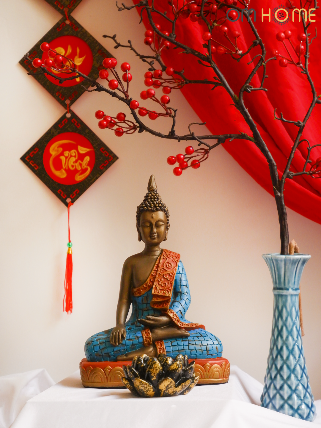 Đế Nến Hoa Sen Om Home