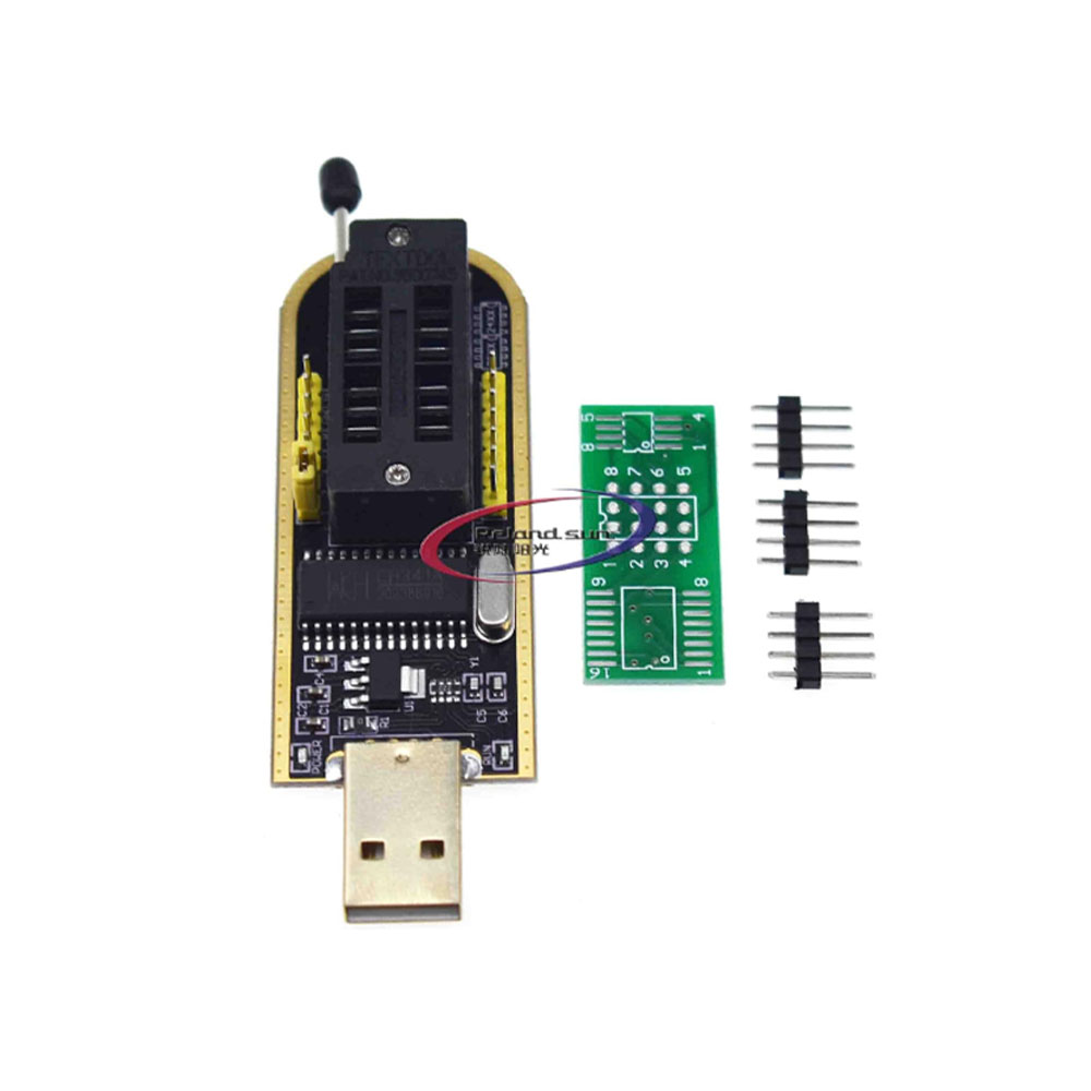 CH341A 24 25 Series EEPROM Flash BIOS USB Programmer Module + SOIC8 SOP8 Test Clip For EEPROM 93CXX / 25CXX / 24CXX