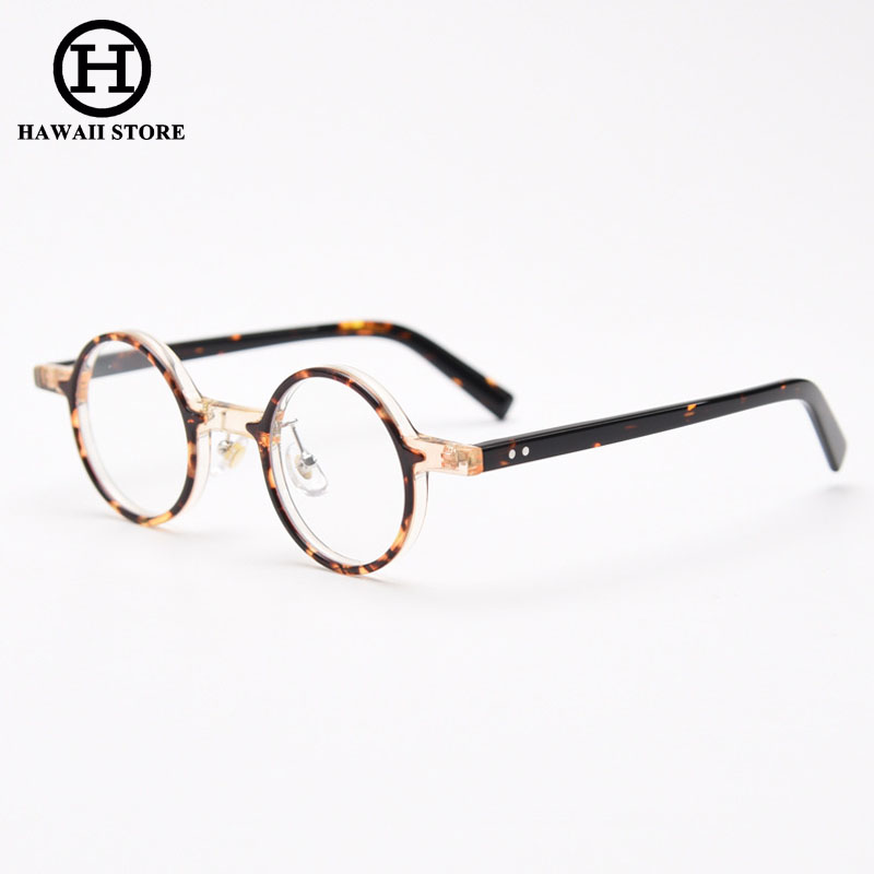 Hawaii Vintage Classic Acetate Frame For Men Women / Round Frame