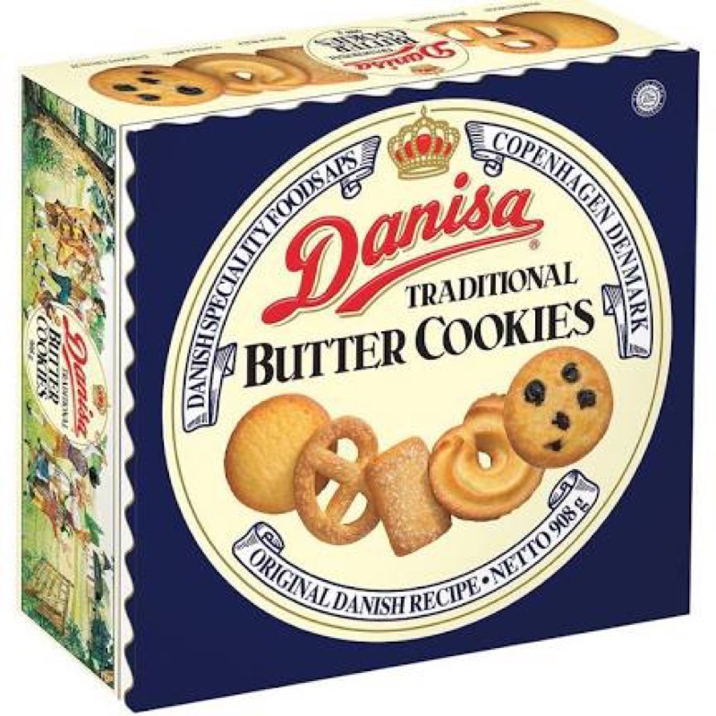 BÁNH QUY BƠ DANISA HỘP THIẾC DATE MỚI