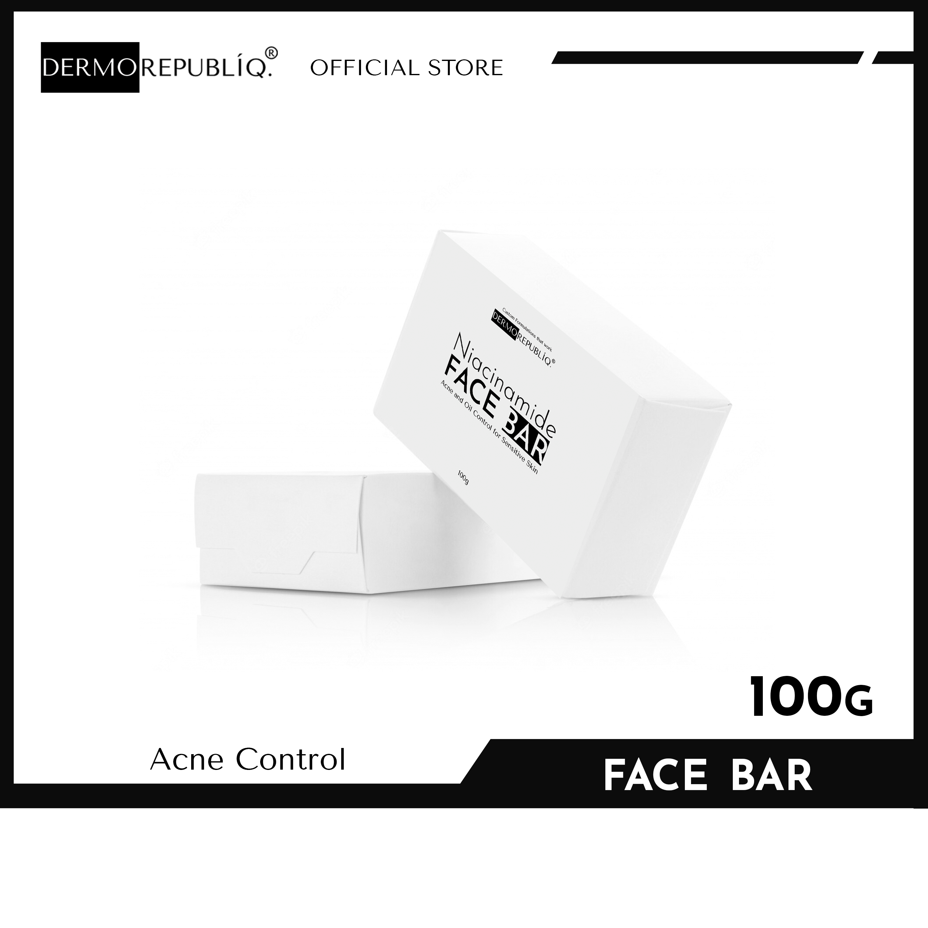 Dermorepubliq Niacinamide Acne And Oil Control Face Bar Soap With Mesh ...