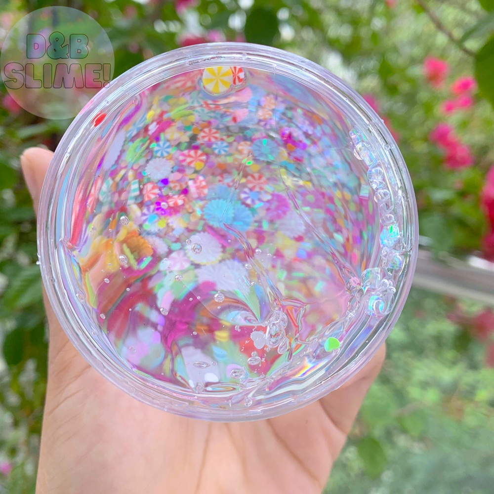 Glitter Clear Slime 200ml - Chất Nhờn Slime Cao Cấp Giúp Thư Giãn