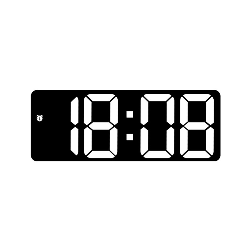 Colorful Led Electronic Alarm Clock 3 Levels Adjustable Brightness Time Date Temperature Display Large Screen Table Clocks
