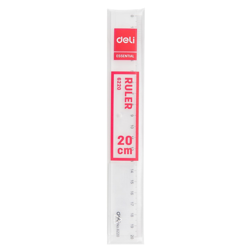 Thước kẻ Deli trong suốt - 20/30cm - 1 chiếc - E6220/ E6230